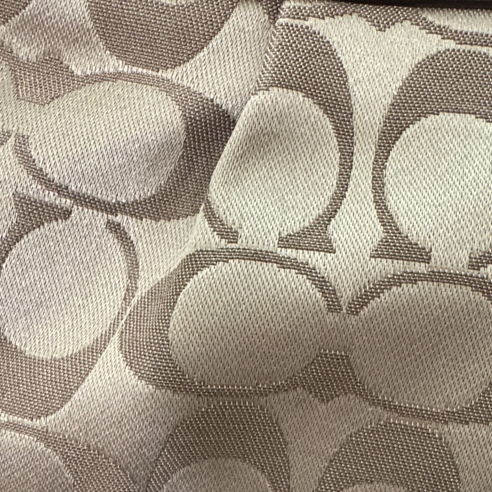 Coach Ashley Signature Sateen Tan and Brown Hobo Shoulder and Wallet PRISTINE! - Picture 3 of 16